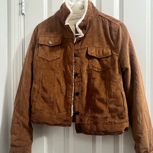 brown jacket for women fleece